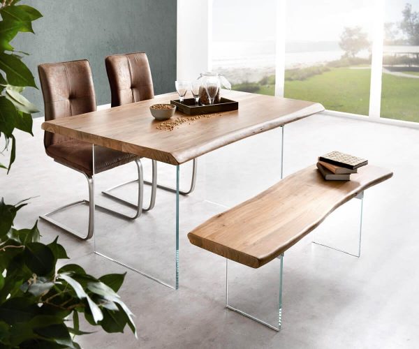 Stolová deska Edge 140x90cm XL akácie přírodní - Image 5