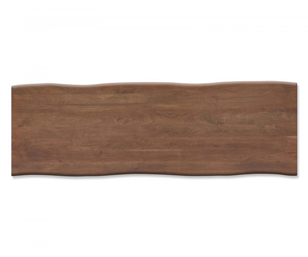 Jídelní stůl Edge 300x100 XL akácie hnědá nerezová ocel široká podnož - Image 3
