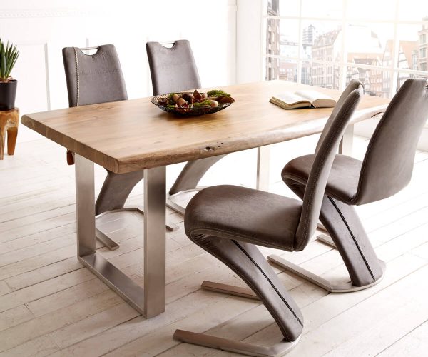 Stolová deska Edge 180x90cm XL akácie přírodní - Image 5