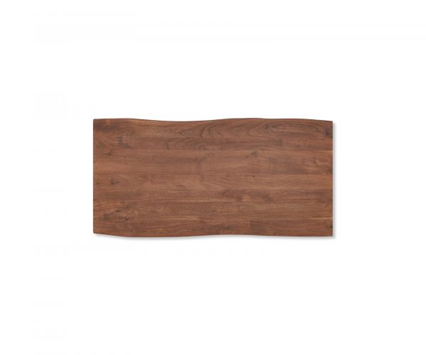 Jídelní stůl Edge 180x90 XL Acacia Brown Stainless Steel Wide Live Edge - Image 4