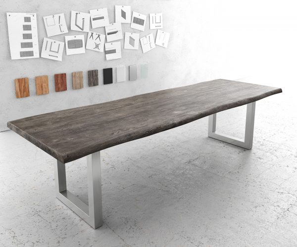 Stolová deska Edge 300x100cm XL akácie platina - Image 5
