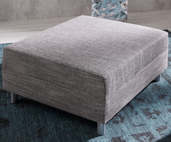 Taburet Clovis Š98 x H83 světle šedá modul texturované tkaniny - Image 2