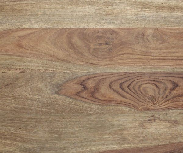 Hrana jídelního stolu 140x90 Sheesham Nature Metal Šikmá švýcarská hrana - Image 3