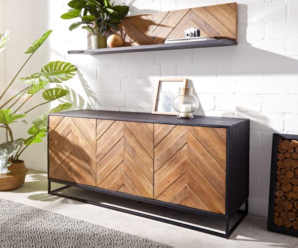 Komoda Famke 145 cm mango teak 3 dvířka