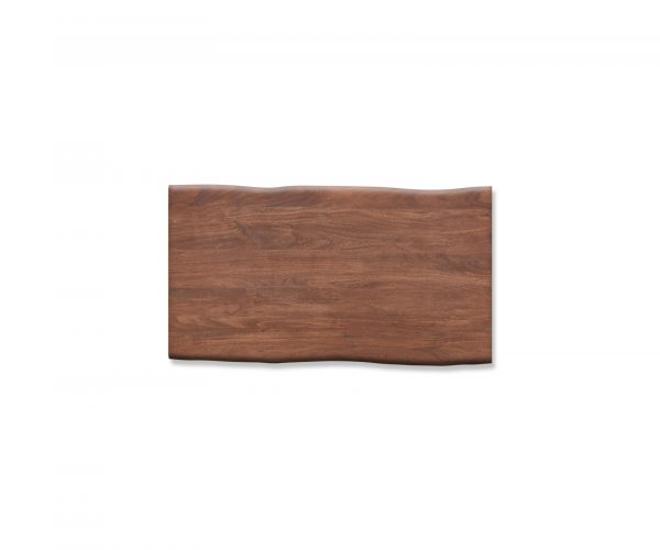Jídelní stůl Edge 180x90cm XL Acacia Brown Sloping Live-Edge z nerezové oceli - Image 4