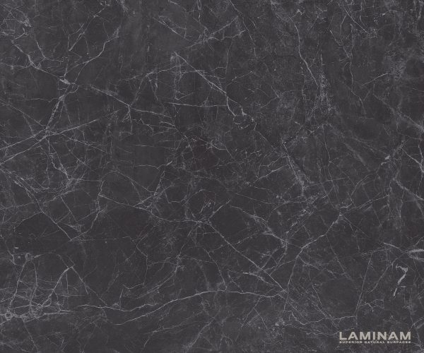 Jídelní stůl Edge 180-220x90cm Laminam® keramika šedá rozkládací křížová podnož černá - Image 3