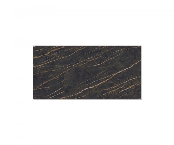 Jídelní stůl Edge 200x100cm Laminam® keramika hnědá křížová podnož černá - Image 6