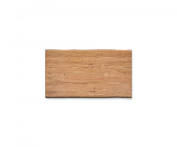 Jídelní stůl Edge 160x90cm XL akácie přírodní nerezová ocel úzká - Image 4