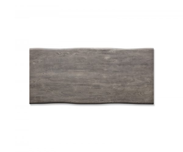 Jídelní stůl Edge 220x100cm XL akácie platina nerezová ocel úzká - Image 4