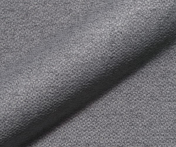 Otočná židle Abelia-Flex s texturovanou látkou světle šedá křížový rám hranatý černý 180° otočný - Image 4