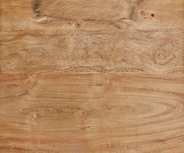 Příborník Eloi 240x40 cm přírodní akácie 2 dvířka 6 zásuvek podnož "V" nerezová ocel - Image 3
