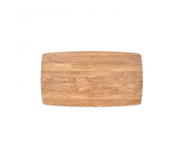 Stolová deska Edge zaoblená 180x90cm akácie přírodní švýcarská hrana - Image 2