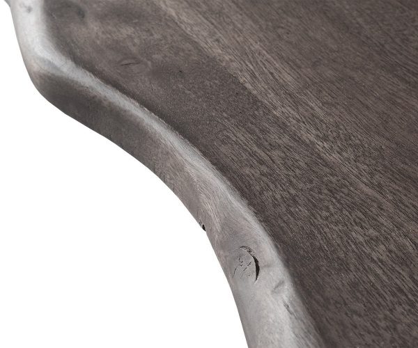 Jídelní stůl Edge 200x100 XL akácie platina plochá ocel černá - Image 5