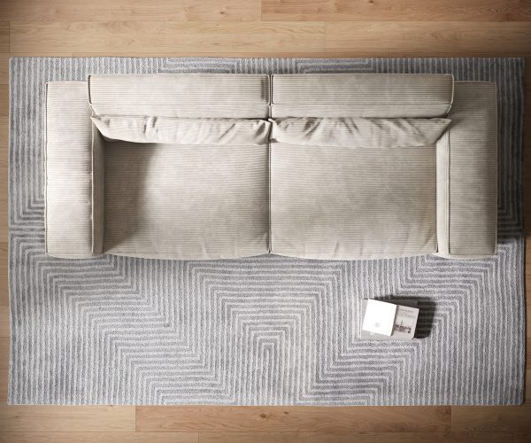 Velká pohovka Sirpio XL 270x125 cm manšestr béžová - Image 6