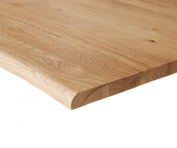 Jídelní stůl Edge 200x100 cm přírodní dub nerezová úzká obávací pokoj- - Image 4