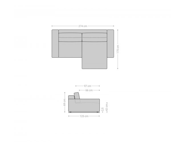 Rohová pohovka Lanzo XL 280x175 cm mikrovlákno khaki hnědá variabilní lenoška - Image 7