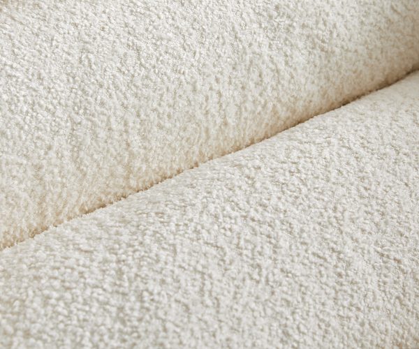 Boxspring postel Dream-Well 160x200 cm bouclé krémově bílá s taštičkovou pružinovou matrací a visco topperem - Image 3