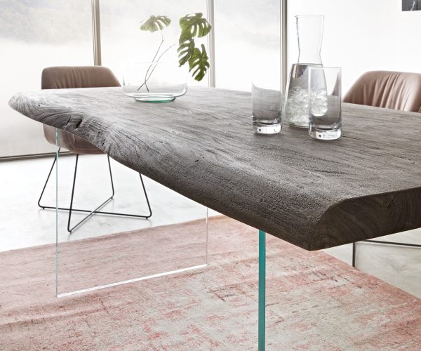 Jídelní stůl Edge 180x90 cm XL akácie platina - Image 4