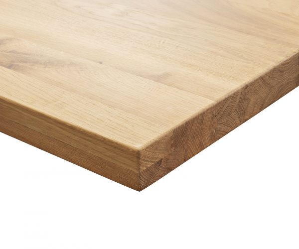 Jídelní stůl Edge 300x100 cm přírodní dub kovová podnož černá - Image 7
