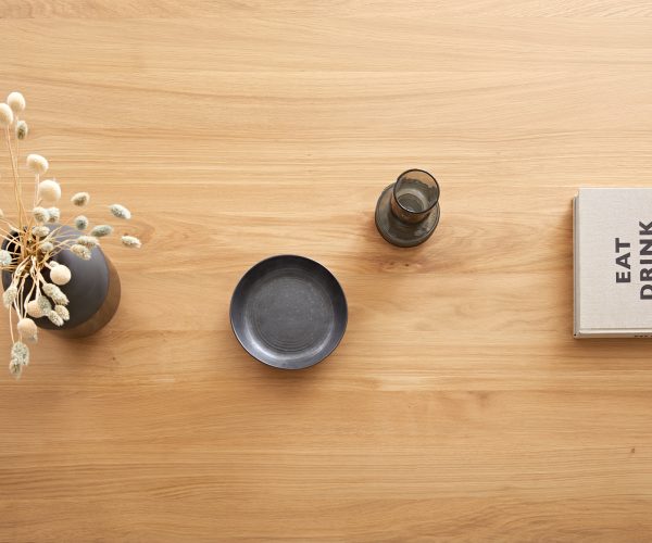 Jídelní stůl Edge 300x100 cm přírodní dub podnož plochá kov černá - Image 6