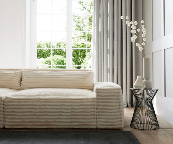 Velká pohovka Sirpio XL 270x130 cm plyšový manšestr béžová - Image 5