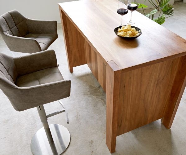 Komoda Hedora 160x75 cm přírodní akácie skříňka na nápoje s osvětlením - Image 6
