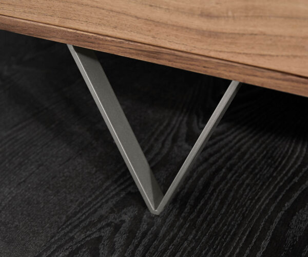 Designový příborník Stonegrace 175 cm přírodní akácie břidlice 3 dvířka - Image 8