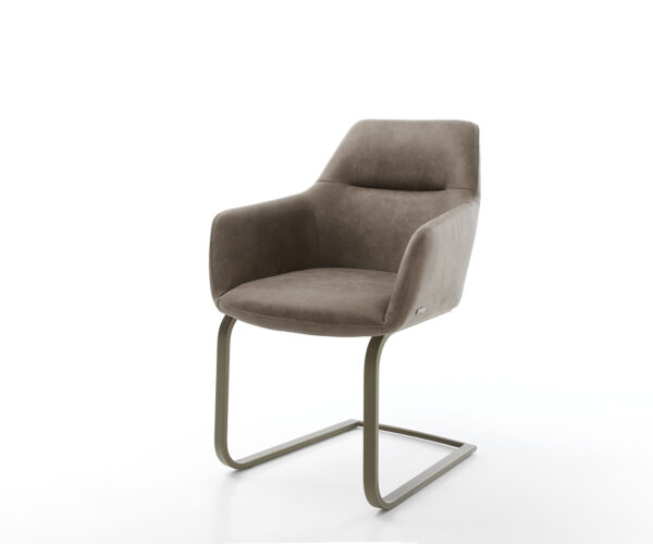 Jídelní židle Pejo-Flex Taupe Vintage Jídelní židle s plochám efektem s titanovou povrchovou úpravou - Image 2