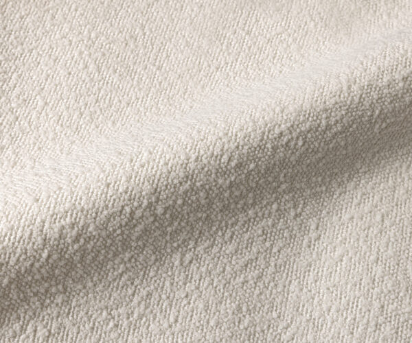Lounge křeslo Nova 88x88 cm bouclé krémově-bílá - Image 3