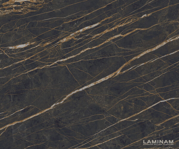Jídelní stůl Edge 300x100 keramika Laminam® Noir Desir hnědá Infinity titanová - Image 3