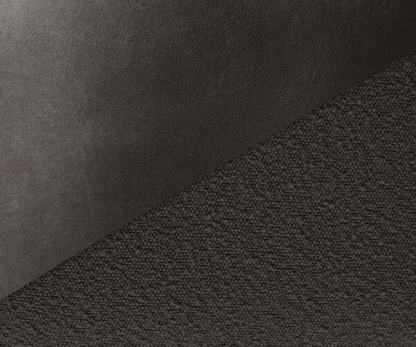 Jídelní židle Pejo-Flex mix materiálů černá křížová podnož široká titanová 360° otočná houpací - Image 3