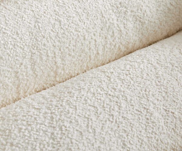 Boxspring postel Dream-Well bouclé krémově bílá 200x200 cm s taštičkovou pružinovou matrací a topperem visco - Image 3