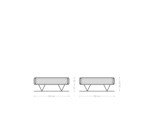 Konferenční stolek Kiano 90x90 cm přírodní akácie 2 zásuvky podnož ve tvaru "V" černá - Image 7