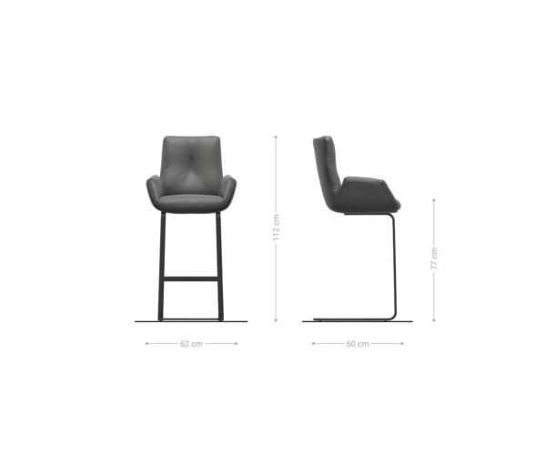 Jídelní židle Clea-Flex nerezová ocel mix materiálů taupe taštičkové pružiny - Image 6