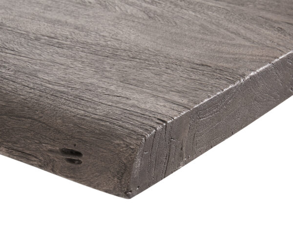 Jídelní stůl Edge 300x100 XL akácie platina nerezová ocel široká podnož - Image 4
