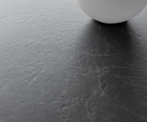 Konferenční stolek Levente 85x85 cm keramika Laminam®Nero Greco kov podnož černá - Image 4
