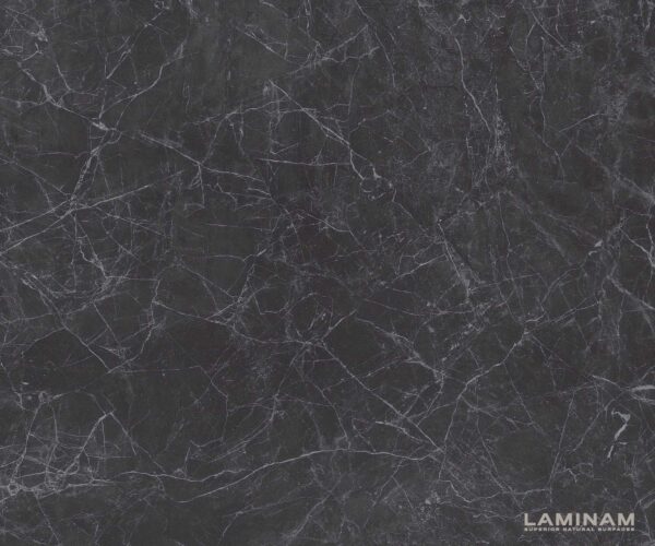 Konferenční stolek Levente 85x85 cm keramika Laminam®Nero Greco kov podnož černá - Image 3