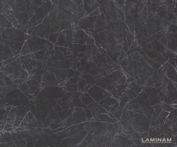 Jídelní stůl Edge 200-300x100 keramika Laminam®Nero Greco antracitová podnož ve tvaru "W" černá rozkládací - Image 3
