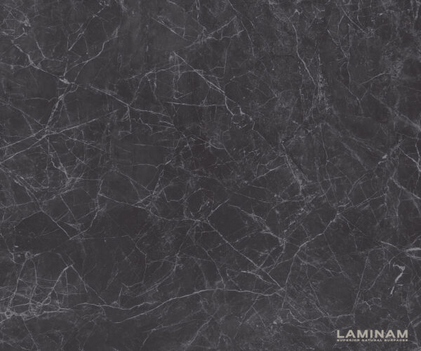 Jídelní stůl Edge 180-220x100 keramika Laminam®Nero Greco antracitová podnož ve tvaru "W" černá rozkládací - Image 3