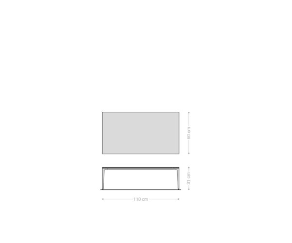 Konferenční stolek Levente 110x60 cm keramika Laminam®Emperador Extra Lucidato tmavě hnědá podnož nerezová ocel stříbrná - Image 8