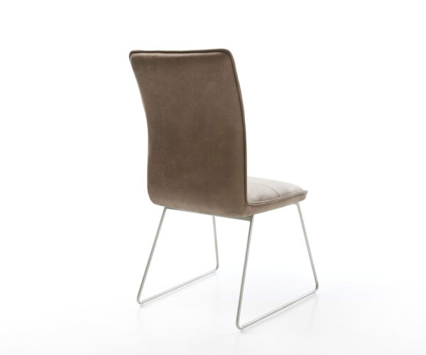 Jídelní židle Maddy-Flex taupe vintage tenká podnož nerezová ocel - Image 5