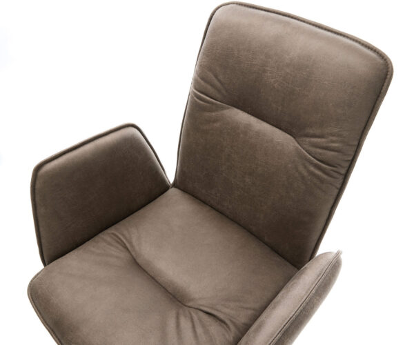 Jídelní židle Vinja-Flex taupe vintage tenká podnož černá - Image 4