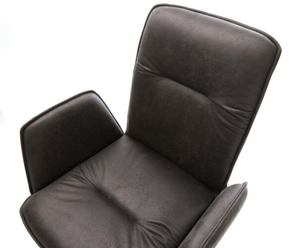 Jídelní židle Vinja-Flex antracitová vintage tenká podnož černá - Image 4