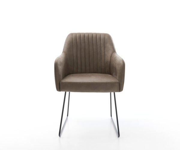 Jídelní židle Greg-Flex taupe vintage černá podnož - Image 2
