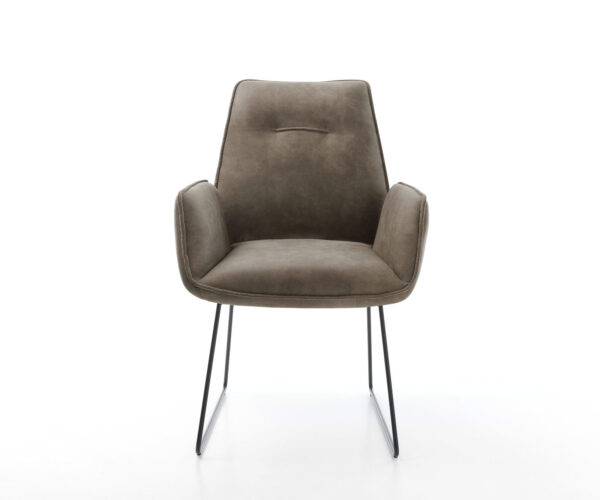 Jídelní židle Zoa-Flex taupe vintage tenká podnož černá - Image 2