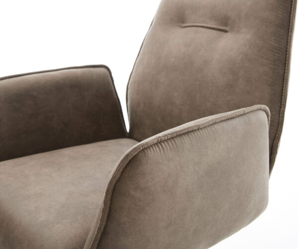 Jídelní židle Zoa-Flex taupe vintage tenká podnož černá - Image 4