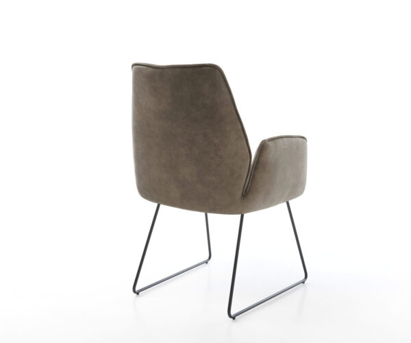 Jídelní židle Zoa-Flex taupe vintage tenká podnož černá - Image 5