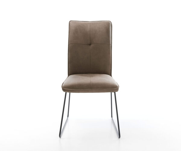 Jídelní židle Maddy-Flex taupe vintage tenká podnož černá - Image 2