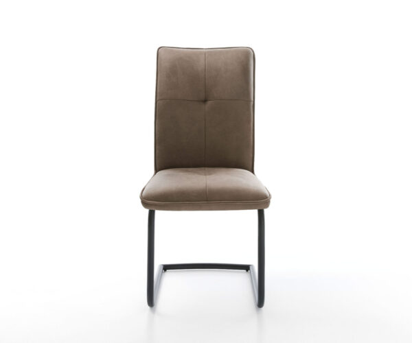 Jídelní židle Maddy-Flex taupe vintage konzolová podnož kulatá černá - Image 2