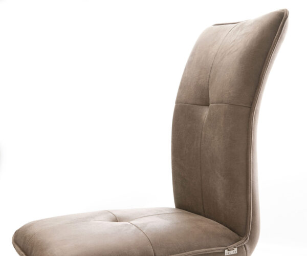 Jídelní židle Maddy-Flex taupe vintage konzolová podnož plochá nerezová ocel - Image 4